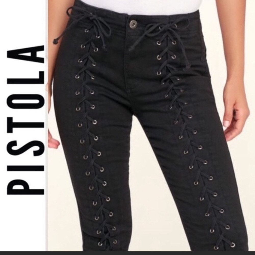 Pistola Lace Up Jeans